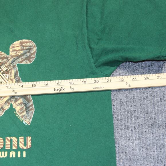 Vintage Honu Hawaii T Shirt Mens Large Green Turtle Graphic Vacation Y2K - Picture 5 of 6